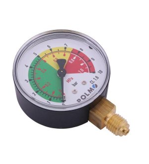 Manometr suchy M63 0-10 bar (1Mpa) gwint M12x1.5 dolne przyłącze. Opryskiwacz POLMO