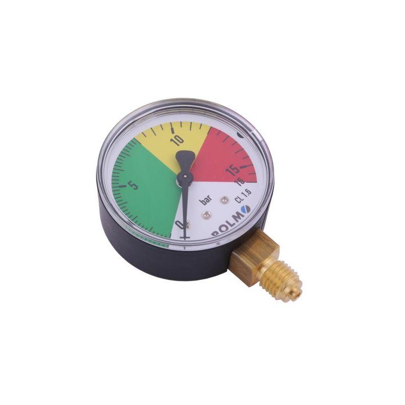 Manometr suchy M63 0-16 bar gwint M12x1.5 dolne przyłącze. Opryskiwacz POLMO