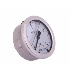 Manometr glicerynowy M63 0-4 bar tylne przyłącze G1/4" POLMO
