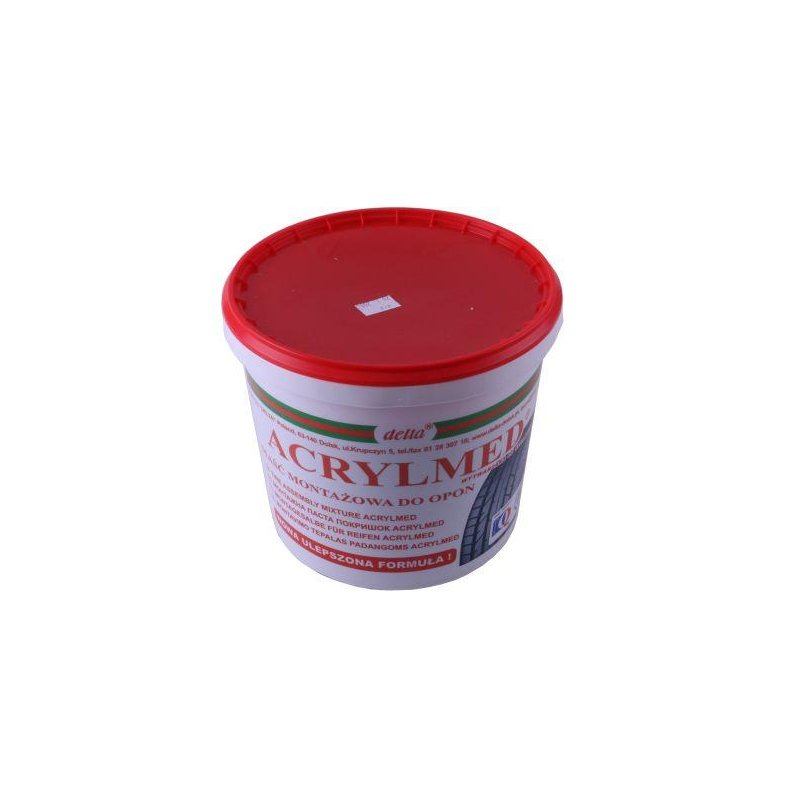 Maść pasta montażowa do opon 4kg z dodatkiem uszczelniającym czerwona