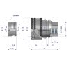 Szybkozłącze hamulcowe gniazdo G1/2"BSP gwint wewnętrzny Waryński