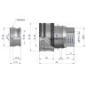 Szybkozłącze hamulcowe gniazdo M18x1.5 gwint wewnętrzny Waryński