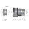 Szybkozłącze hamulcowe gniazdo G3/8"BSP gwint wewnętrzny Waryński