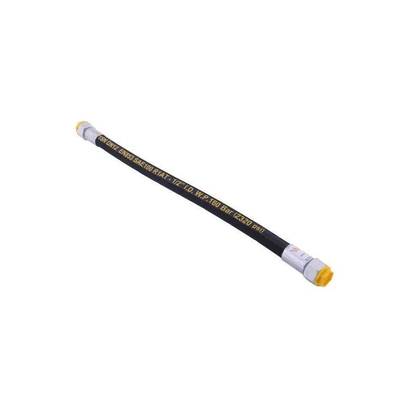 Przewód hydrauliczny 160 bar gwint M22x1.5 prosta stożek/prosta płasko  L-500mm DN12-1SN 16.0MPa Waryński