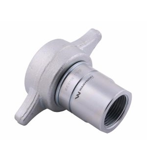 Szybkozłącze hydrauliczne skręcane (motylkowe) wtyczka G1"BSP gwint wewnętrzny 250bar Waryński
