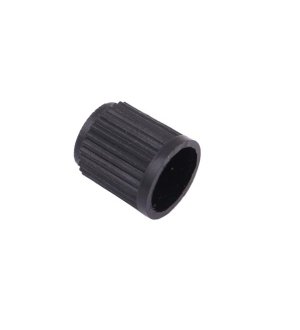 Kapturek zaworu dętki plastikowy czarny KAPT2 ( pakowane po 100 )