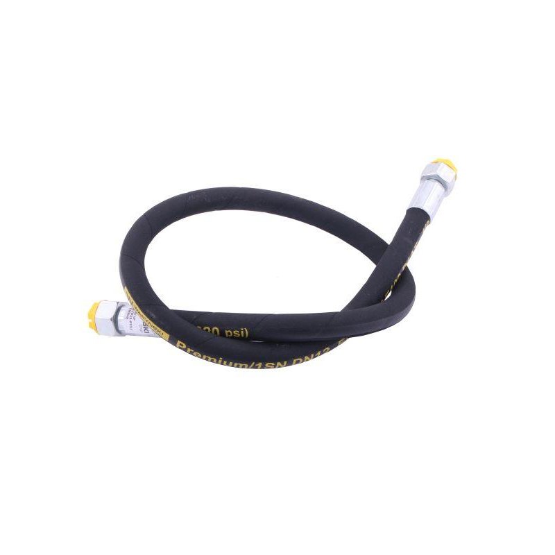 Przewód hydrauliczny 160 bar gwint M22x1.5 prosta stożek/prosta płasko  L-1000mm DN12-1SN 16.0MPa Waryński