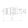 Szybkozłącze hydrauliczne wtyczka EURO M16x1.5 GZ long (9100816LW) VOIMA