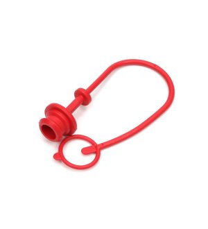 Pokrywa (zatyczka. osłona przeciwpyłowa) do GNIAZDA szybkozłącza EURO - kolor czerwony VOIMA ( sprzedawane po 10 )