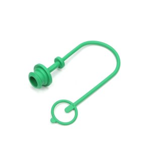 Pokrywa (zatyczka. osłona przeciwpyłowa) do GNIAZDA szybkozłącza EURO - kolor zielony VOIMA ( sprzedawane po 10 )