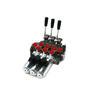 Rozdzielacz hydrauliczny (50 l/m) 3 sekc.ster. Ręczno elektryczne 12 DC