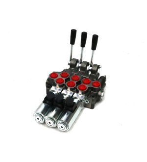 Rozdzielacz hydrauliczny (50 l/m) 3 sekc.ster. Ręczno elektryczne 24 DC