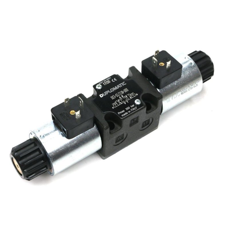 Rozdzielacz (elektrozawór) suwak "odcięty" DS3-S1/11N-D12 12V DC (cewka x 2) Heavy 350bar. 100l/min Duplomatic