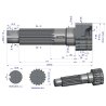 Wał napędzający reduktora 80121187 C-385 WARYŃSKI