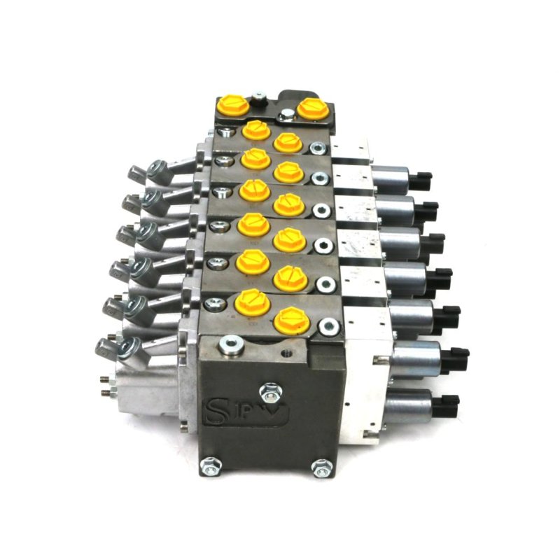 Rozdzielacz 6 sekcyjny (FT 25/25. 65/65. 40/40. 65/65. 40/40. 40/40) 120 l/min. proporcjonalny. LS. opcja dźwigni. 24V DC