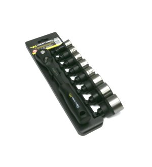 Zestaw L nasadek 1/2 z grzechotką   20 21 22 23 24 27 30 32  mm  9 el Waryński