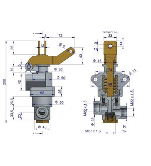Zawór hamulcowy 956828 C-360 ORYGINAŁ URSUS