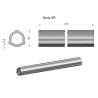 Rura wewnętrzna Seria 3R do wału 460 przegubowo-teleskopowego 36x4.5 mm 315 mm WARYŃSKI