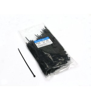 Opaski kablowe 2.5 x 120mm 200 szt w worku  czarne odporne na UV