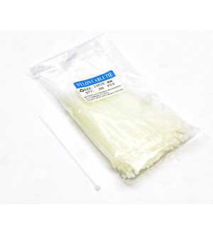 Opaski kablowe 2.5 x 150mm 200 szt w worku  jasne odporne na UV