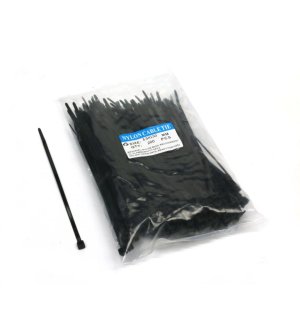 Opaski kablowe 3.5 x 150mm 200 szt w worku  czarne odporne na UV