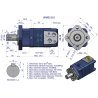 Silnik hydrauliczny orbitalny WMS 315 cm3/obr (125 bar / max.200 bar) Waryński