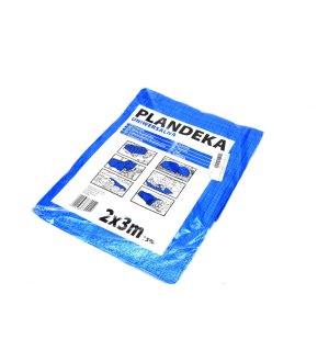 Plandeka LEKKA 2x3m (niebieska) gramatura 55g/m2