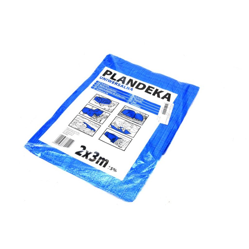 Plandeka LEKKA 2x3m (niebieska) gramatura 55g/m2