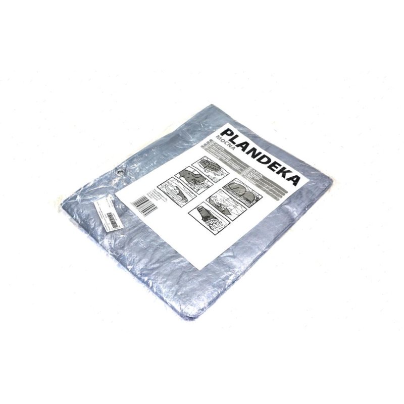 Plandeka MOCNA 3x5m (srebrna) gramatura 110g/m2