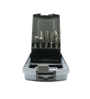 Zestaw frezów z węglika wolframu  do stali 10 szt Waryński