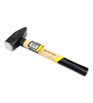 Młotek ślusarski 2 kg ciężki z jesionowym trzonkiem Waryński