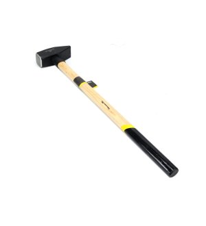 Młotek ślusarski 4 kg ciężki z bukowym trzonkiem Waryński