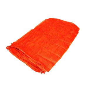 Worek PP ażurowy 50kg oranż (leno mesh) ( opakowanie zawiera 50 szt.)