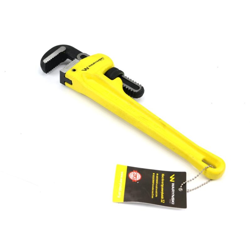 Klucz do rur typ amerykański 12" wzmocniony szczęki CrMo max średnica 55 mm Waryński