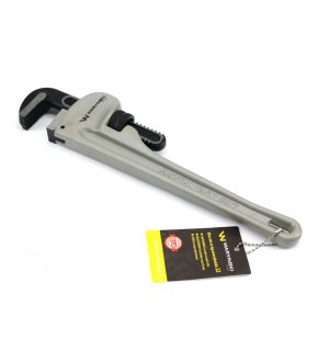 Klucz do rur typ amerykański   12" uchwyt aluminium wzmocniony szczęki CrMo max średnica Waryński