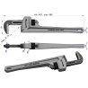 Klucz do rur typ amerykański  18" uchwyt aluminium wzmocniony szczęki CrMo max średnica Waryński