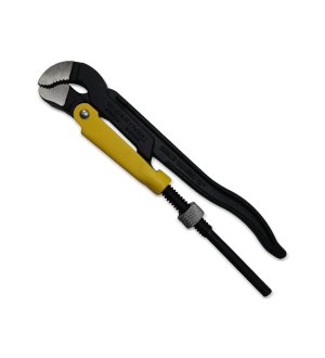 Szczypce nastawne szwedzkie do rur szczęki typ S o rozstawie max 25mm długość 235mm Waryński