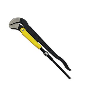 Szczypce nastawne szwedzkie do rur szczęki typ S o rozstawie max 55mm długość 420mm Waryński