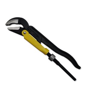 Szczypce nastawne szwedzkie do rur szczęki typ 45° o rozstawie max 25mm długość 235mm Waryński