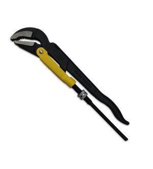 Szczypce nastawne szwedzkie do rur szczęki typ 45° o rozstawie max 40mm długość 330mm  Waryński