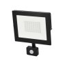 Naświetlacz, Lampa LED SMD 230V 50W 4000K 4280LM IP65 CZARNY Z CZUJNIKIEM RUCHU