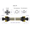 Wał przegubowo-teleskopowy 1110-1710mm 970Nm CE 2020 seria 7R Waryński