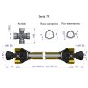 Wał przegubowo-teleskopowy 560-790mm 970Nm CE 2020 seria 7R Waryński