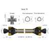 Wał przegubowo-teleskopowy 660-880mm 970Nm CE 2020 seria 7R Waryński