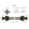 Wał przegubowo-teleskopowy 510-710mm 1890Nm CE 2020 seria 9R Waryński