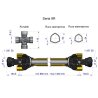 Wał przegubowo-teleskopowy 860-1300mm 1890Nm CE 2020 seria 9R Waryński