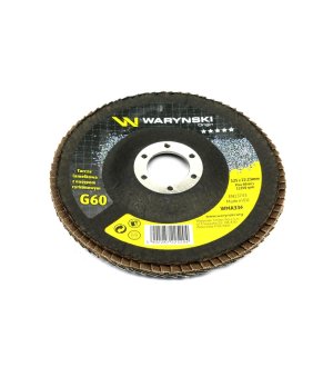 Tarcza do szlifierki 125 mm lamelkowa. cyrkonowa GR60 (sprzedawana po 10 szt.) Waryński