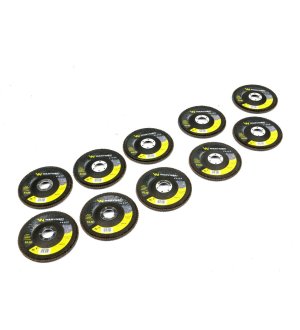 Tarcza do szlifierki 125 mm lamelkowa. cyrkonowa GR120 (sprzedawana po 10 szt.) Waryński