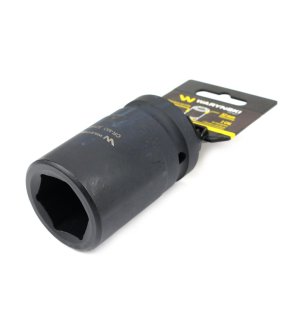 Nasadka udarowa sześciokątna 1"długa. 32 mm. CrMo. DIN 3129 Waryński