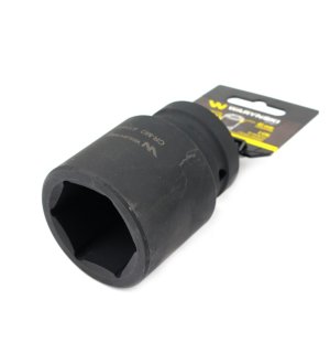 Nasadka udarowa sześciokątna 1"długa. 41 mm. CrMo. DIN 3129 Waryński